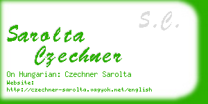 sarolta czechner business card